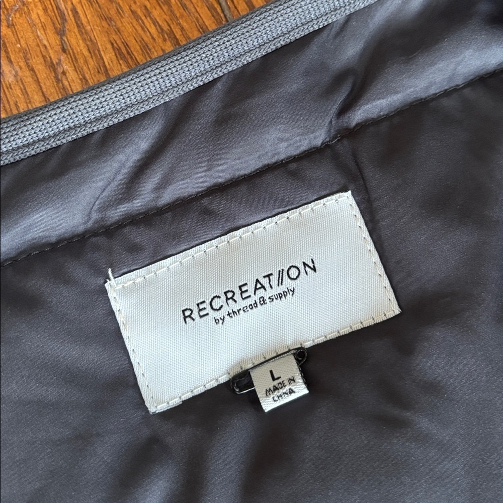 Recreation by Thread & Supply Tabitha Jacket Women’s Dark Gray Collarless Size L - Picture 7 of 12